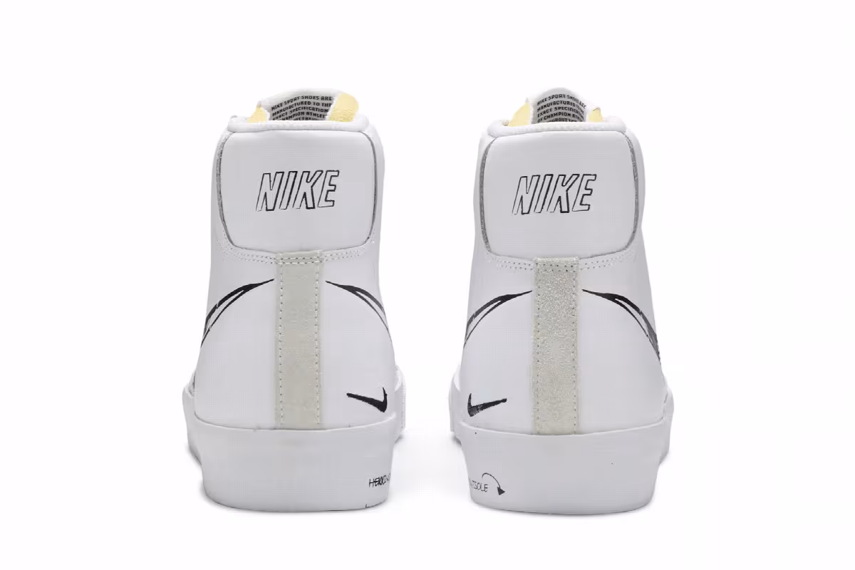 Nike Blazer Mid 77 Sketch - Black, view 7