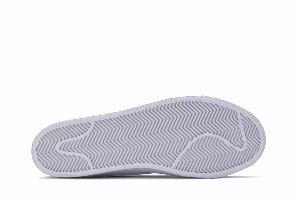 Nike Zoom Blazer Mid SB Triple White, view 5