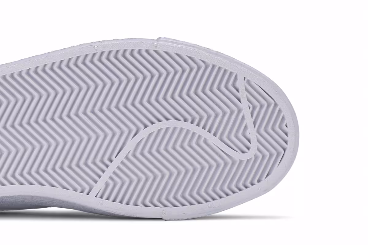 Nike Zoom Blazer Mid SB Triple White, view 6
