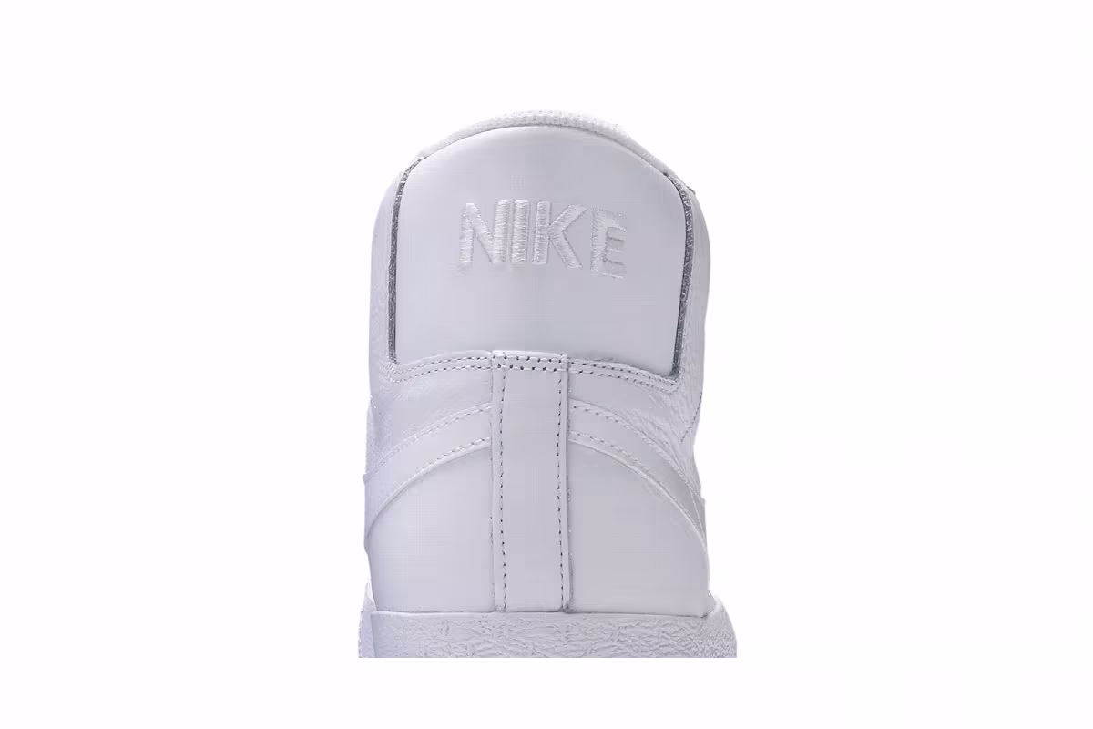 Nike Zoom Blazer Mid SB Triple White, view 8