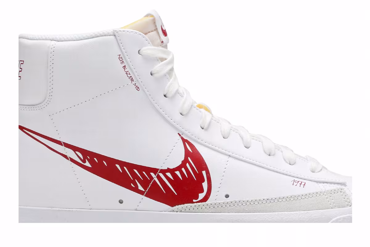 Nike Blazer Mid 77 Sketch - Red, view 3