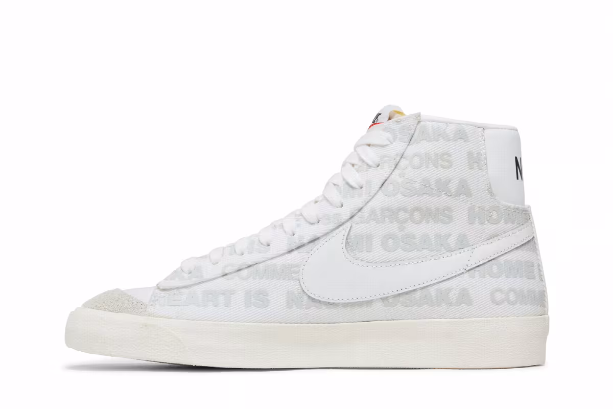 Naomi Osaka x Comme des Garçons x Nike Blazer Mid Home Is Where The Heart Is, view 4