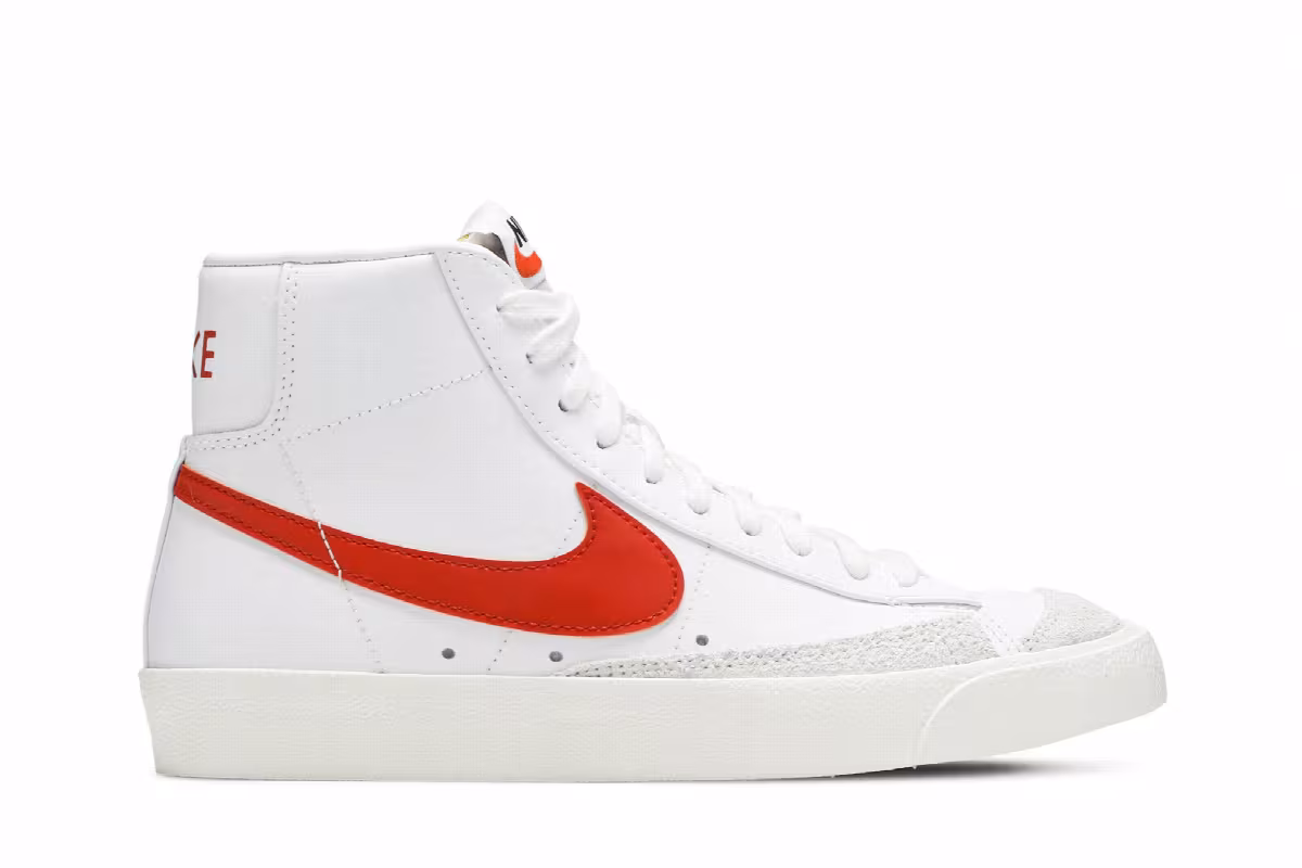 Nike Blazer Mid White Mantra Orange, view 2