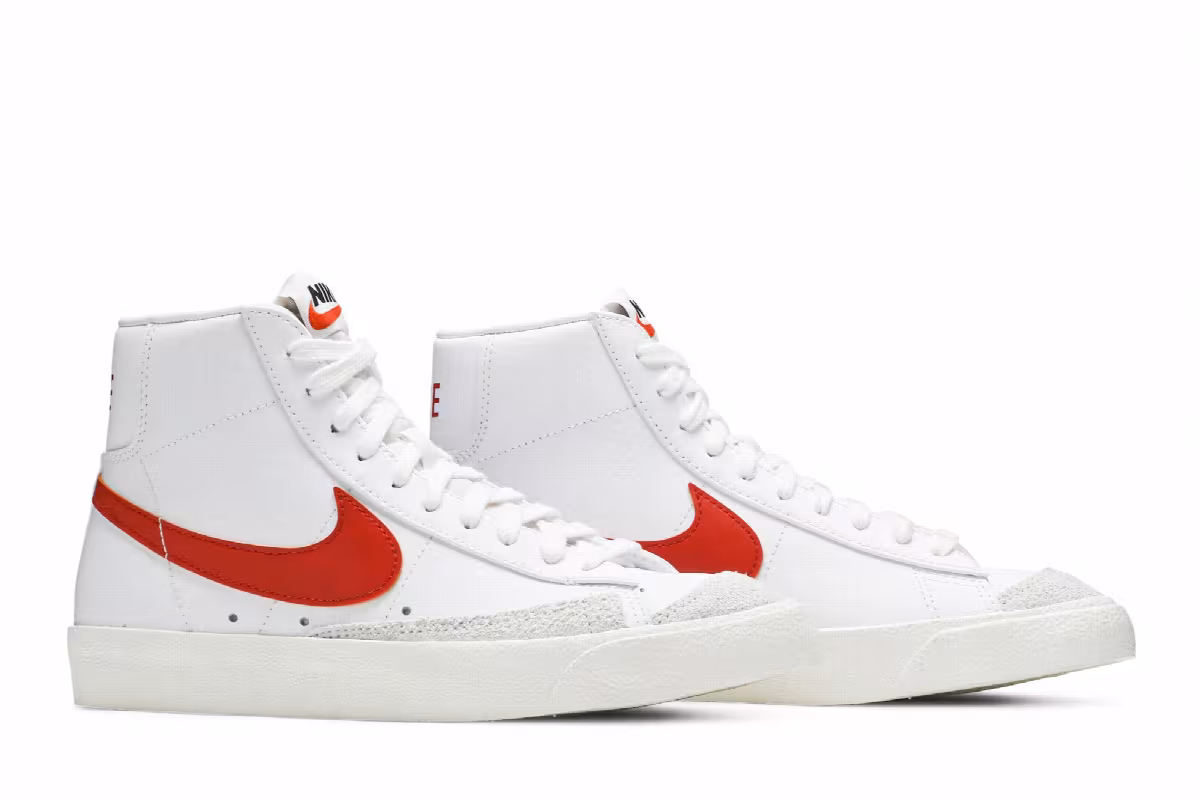 Nike Blazer Mid White Mantra Orange, view 9