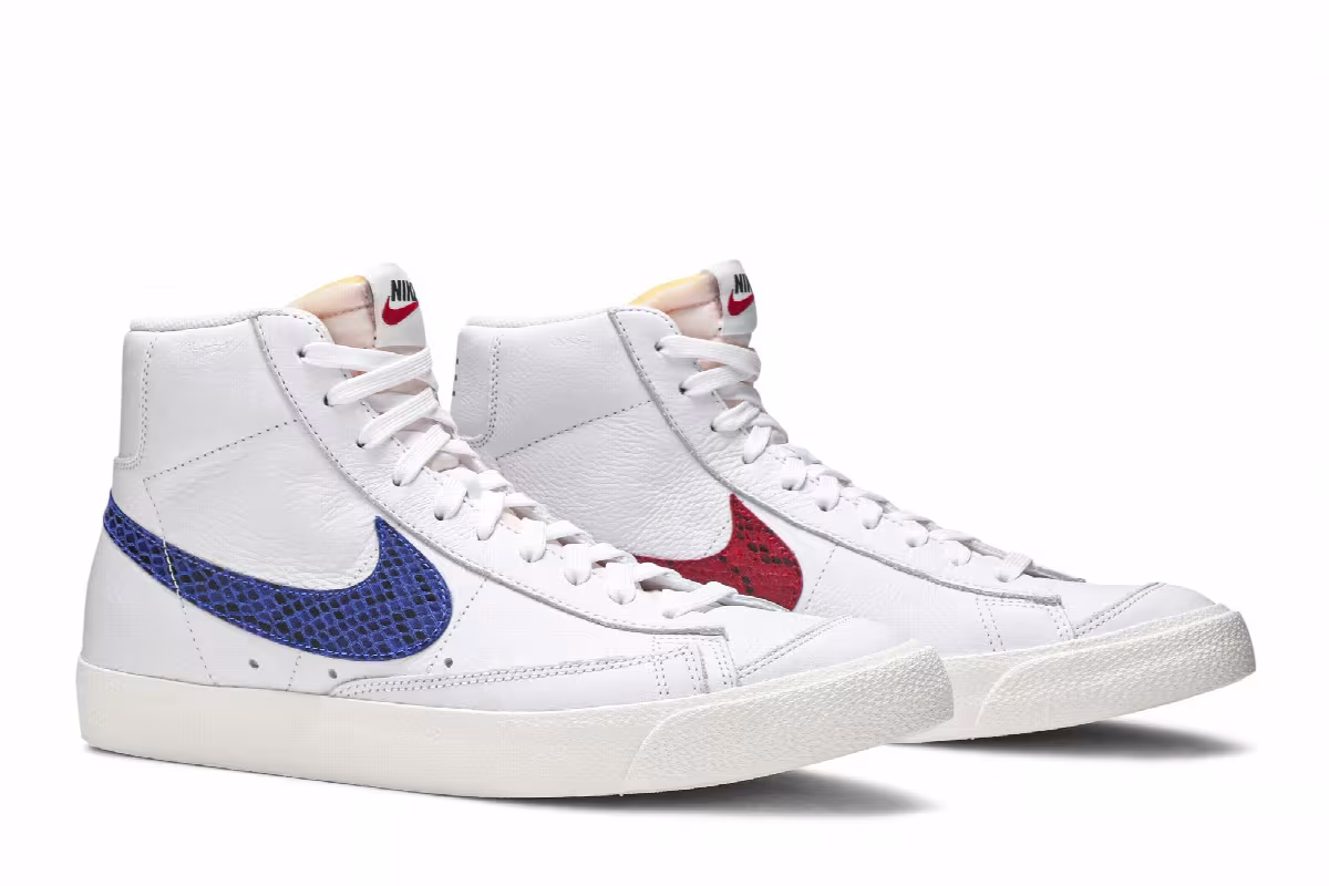 Nike Blazer Mid Red & Blue, view 9