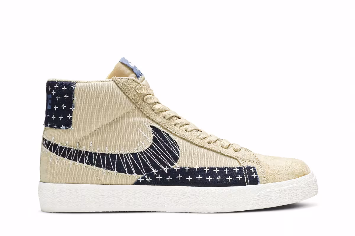 Nike Blazer Mid SB Sashiko Pack - Sesame, view 2