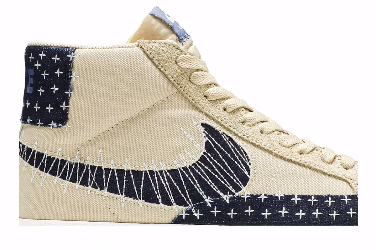 Nike Blazer Mid SB Sashiko Pack - Sesame, view 3