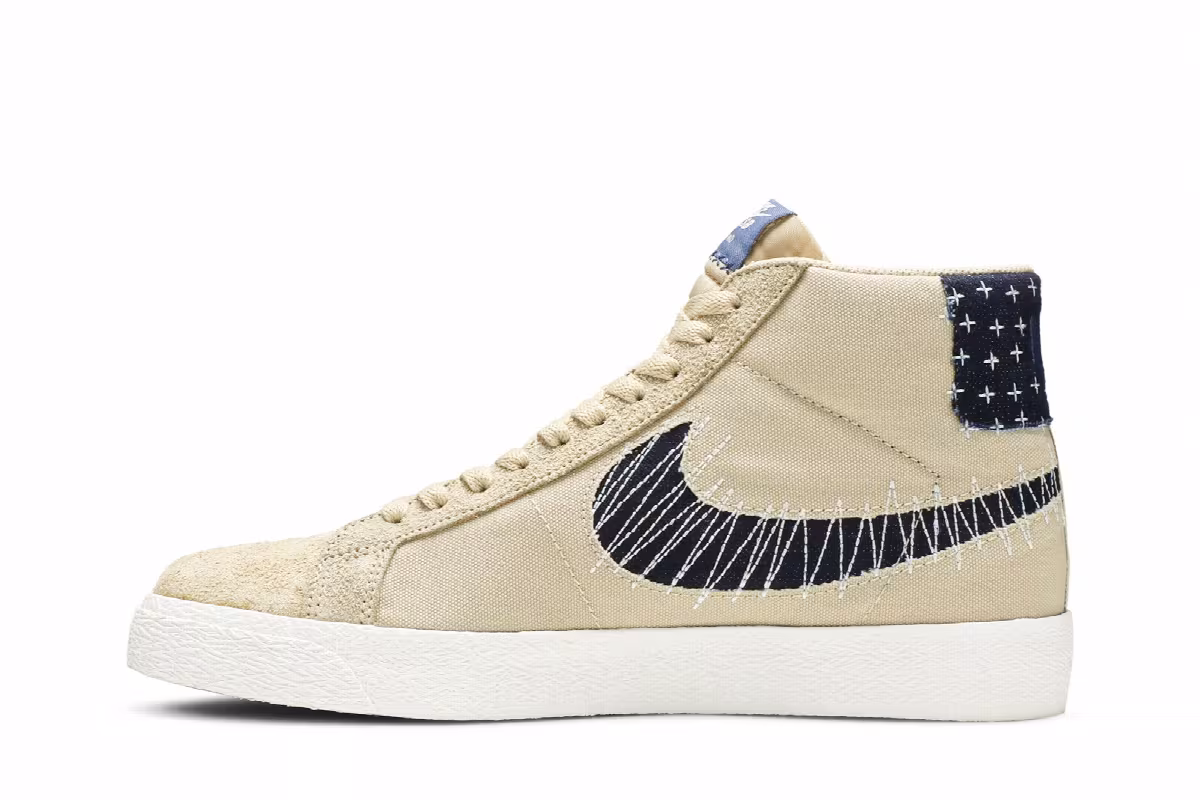Nike Blazer Mid SB Sashiko Pack - Sesame, view 4