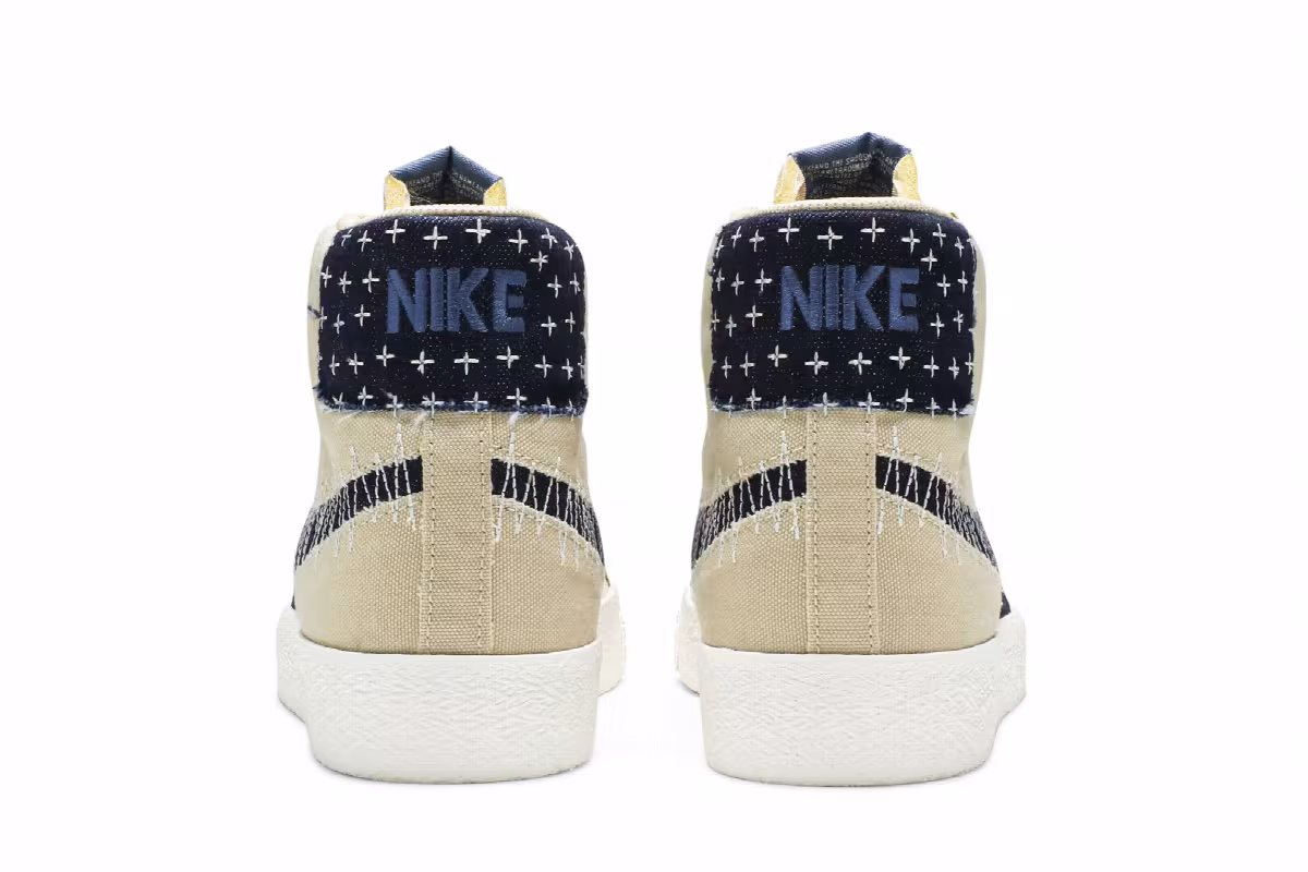 Nike Blazer Mid SB Sashiko Pack - Sesame, view 7