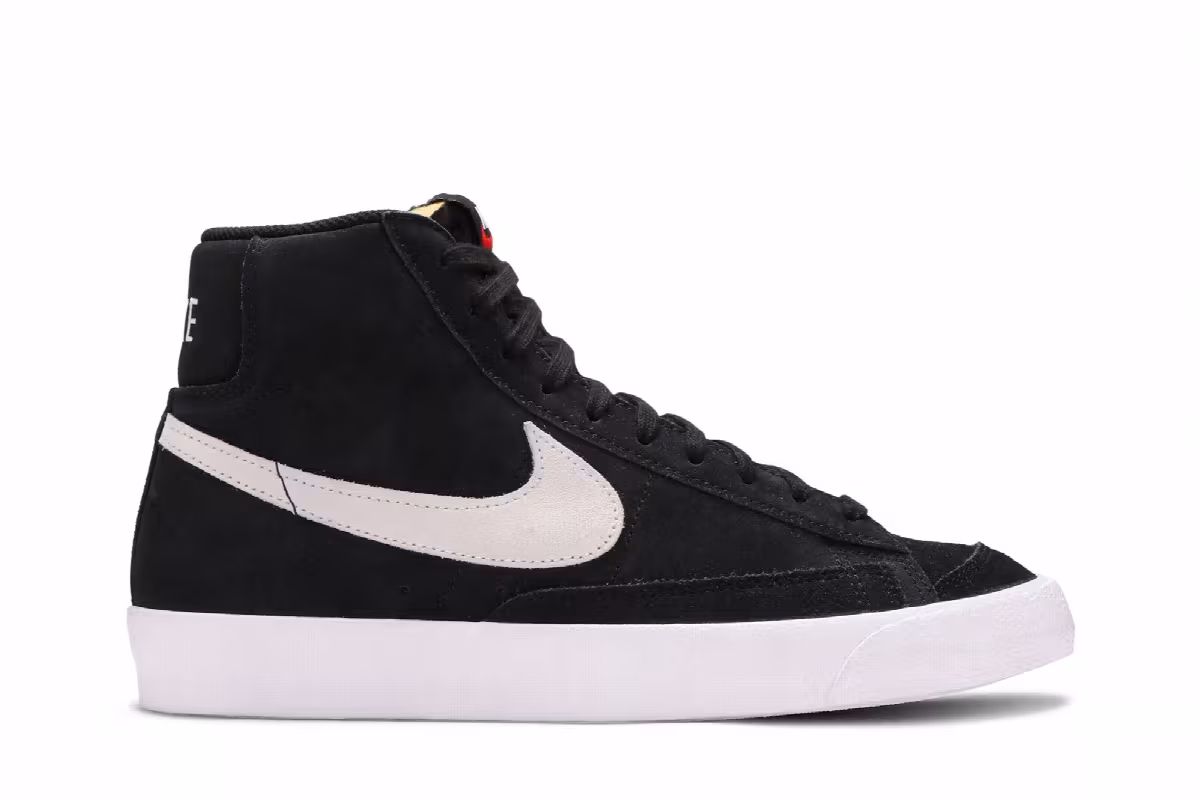 Nike Blazer Mid Black Suede, view 2