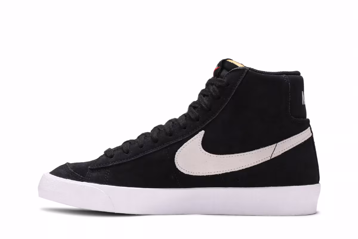 Nike Blazer Mid Black Suede, view 4