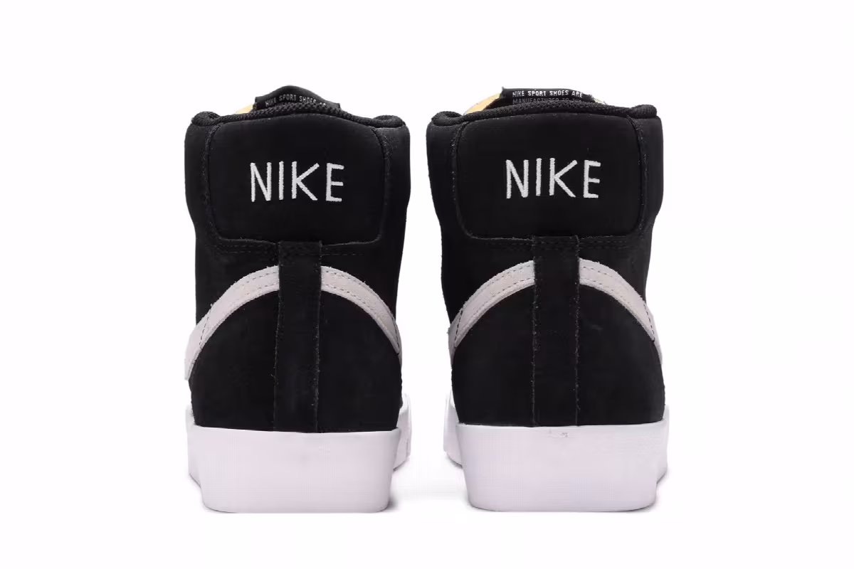 Nike Blazer Mid Black Suede, view 7