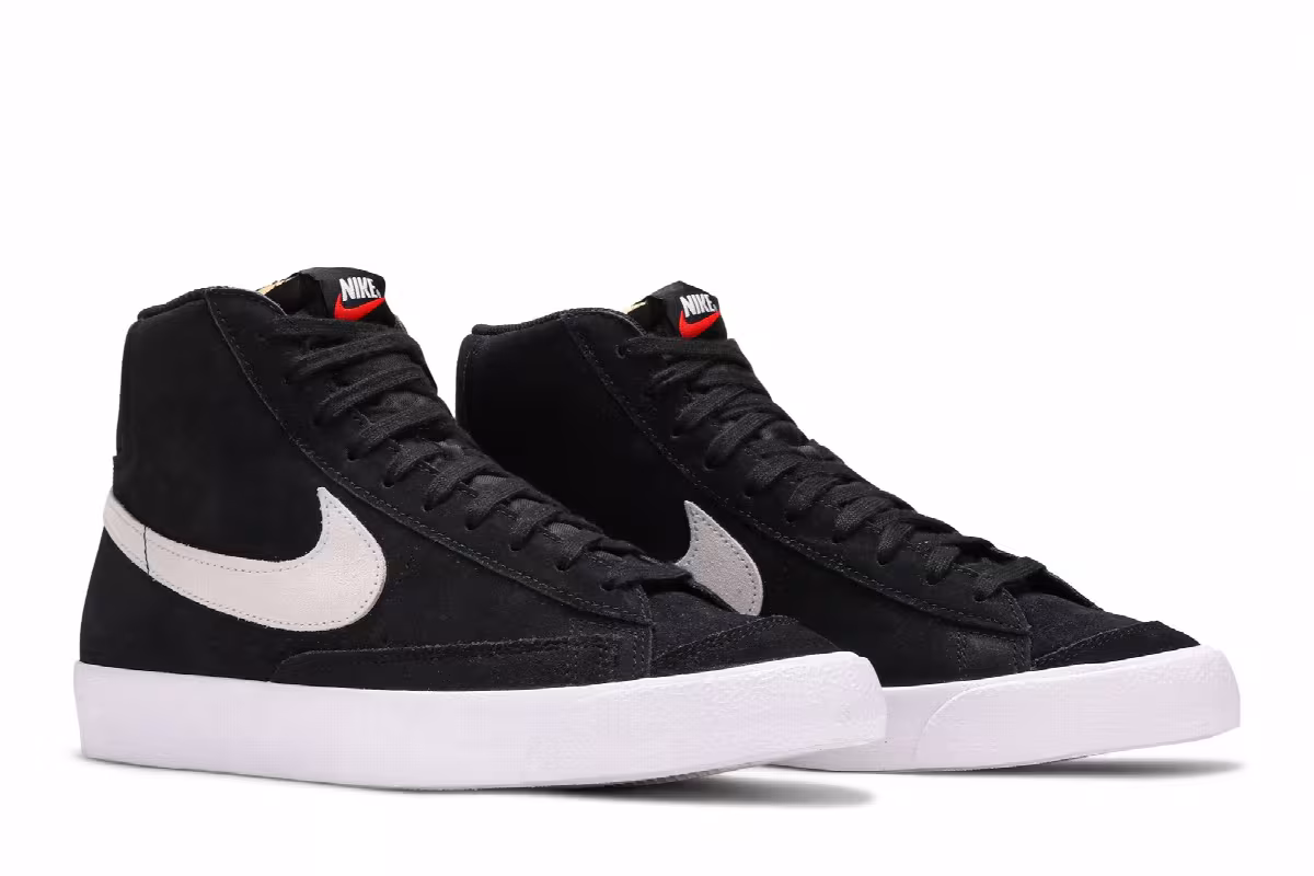 Nike Blazer Mid Black Suede, view 9