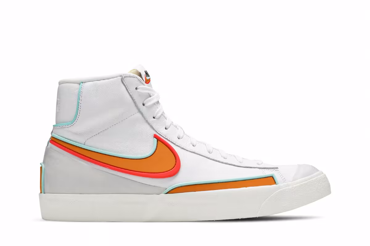Nike Blazer Mid White Kumquat, view 2