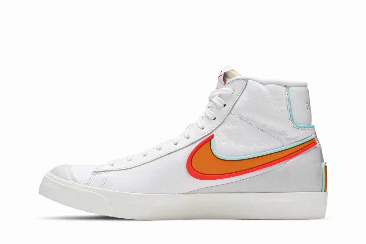 Nike Blazer Mid White Kumquat, view 4