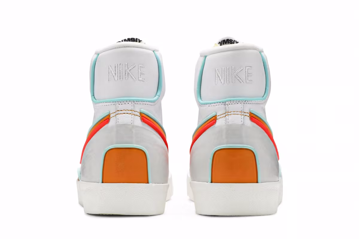 Nike Blazer Mid White Kumquat, view 7