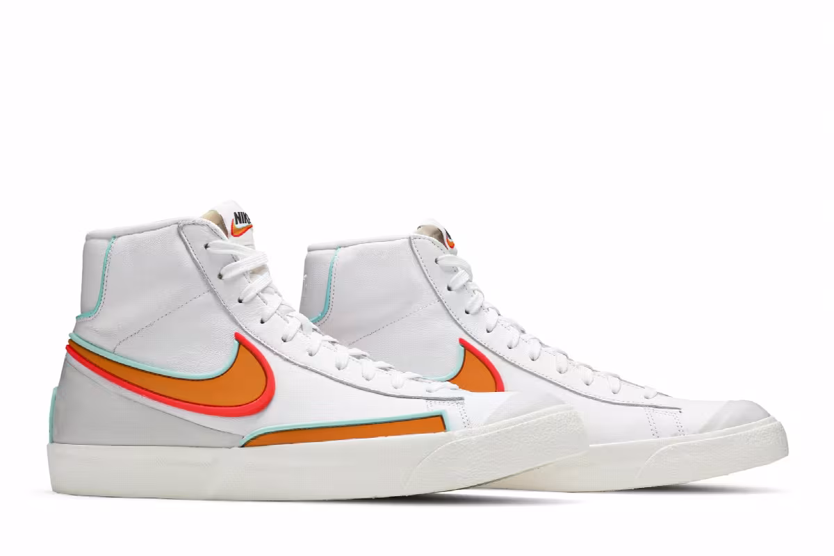 Nike Blazer Mid White Kumquat, view 9
