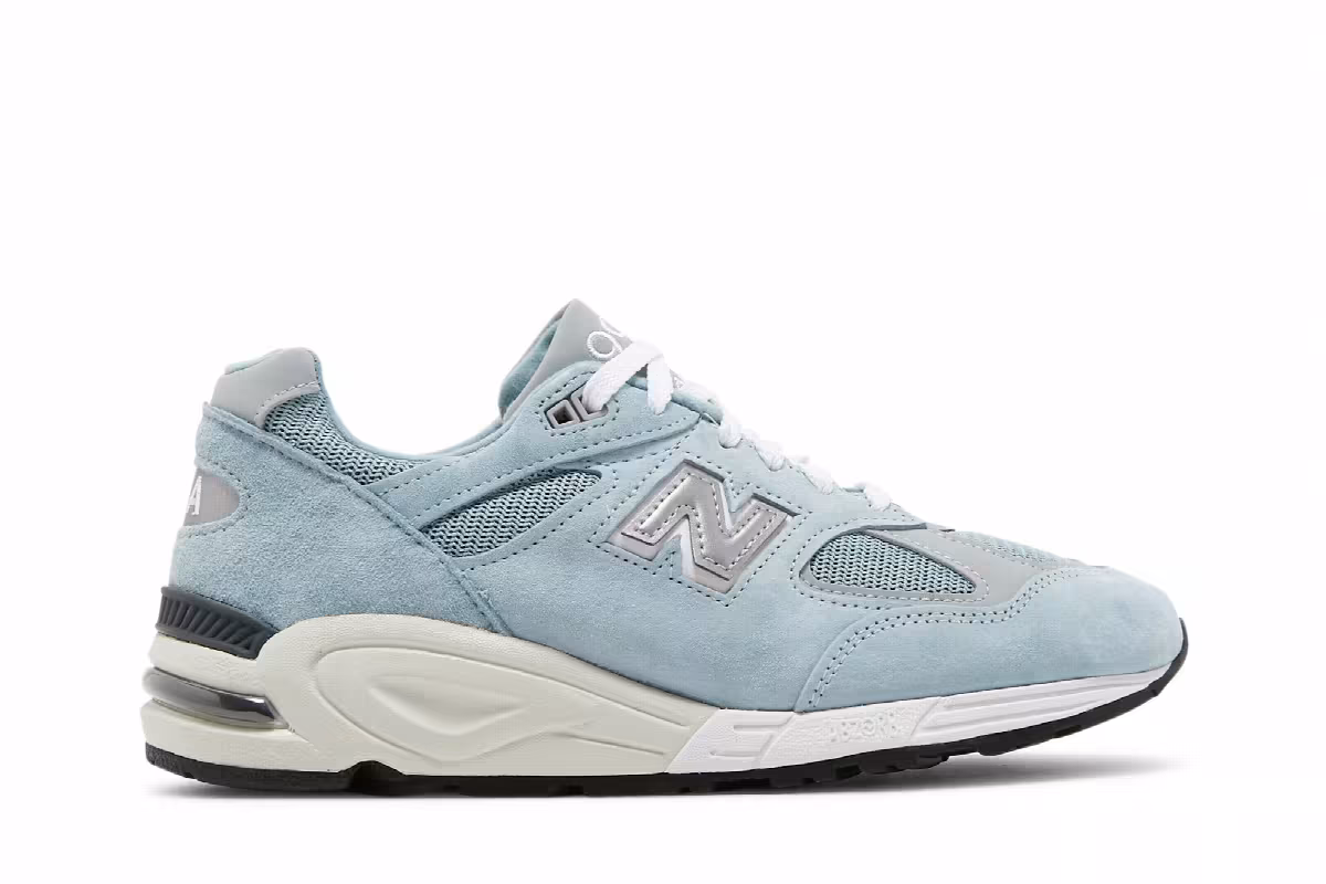 Kith x New Balance 990v2 Made in USA Storm Blue, view 2