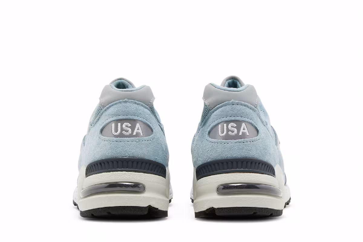Kith x New Balance 990v2 Made in USA Storm Blue, view 7