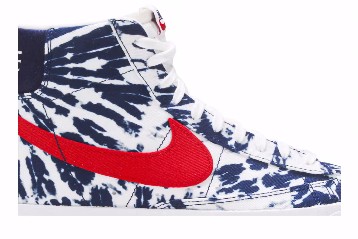 Nike Blazer Mid Blue Tie-Dye, view 3