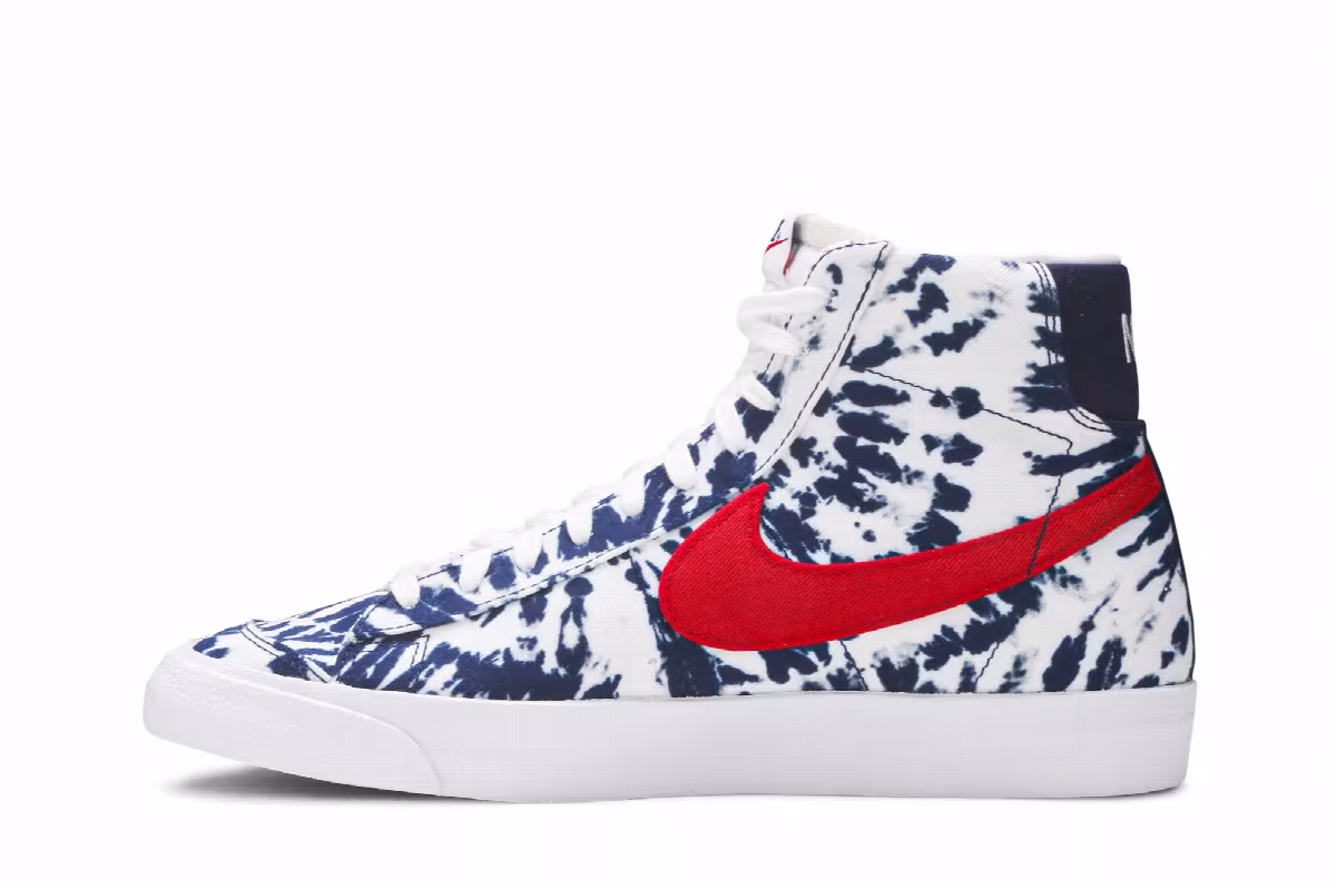 Nike Blazer Mid Blue Tie-Dye, view 4