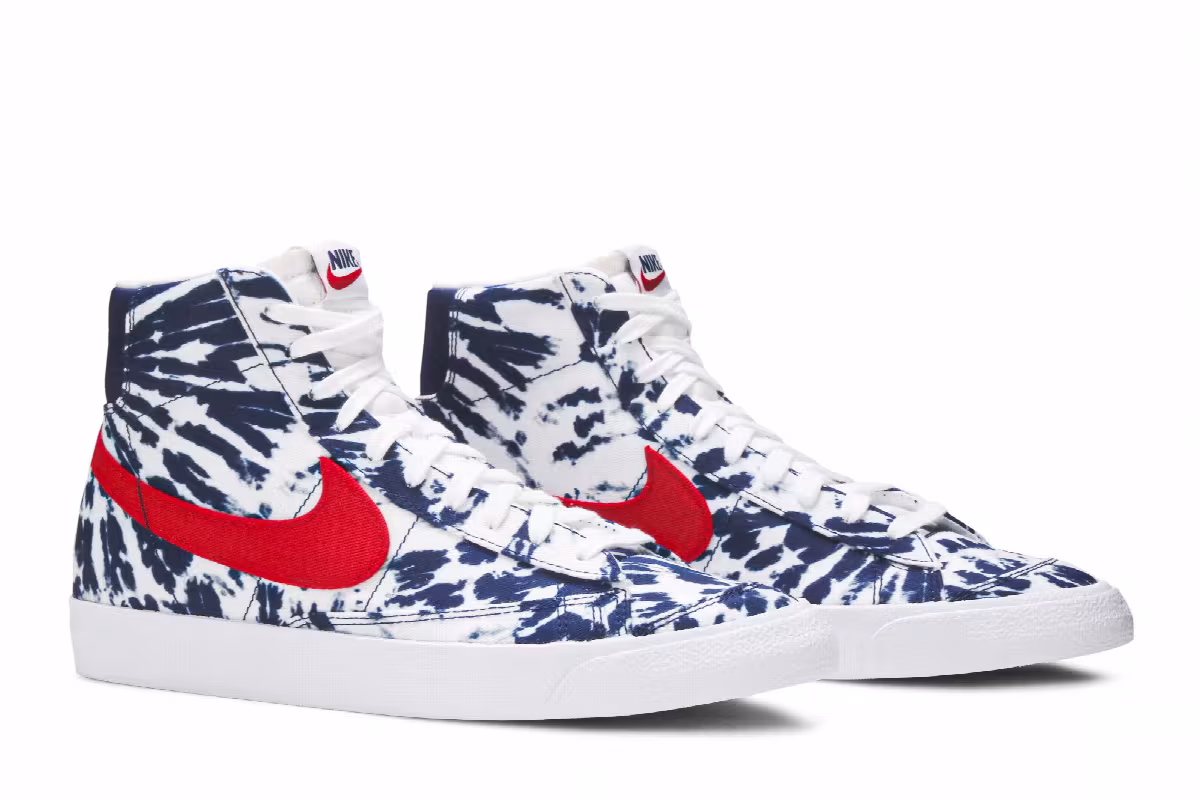 Nike Blazer Mid Blue Tie-Dye, view 9
