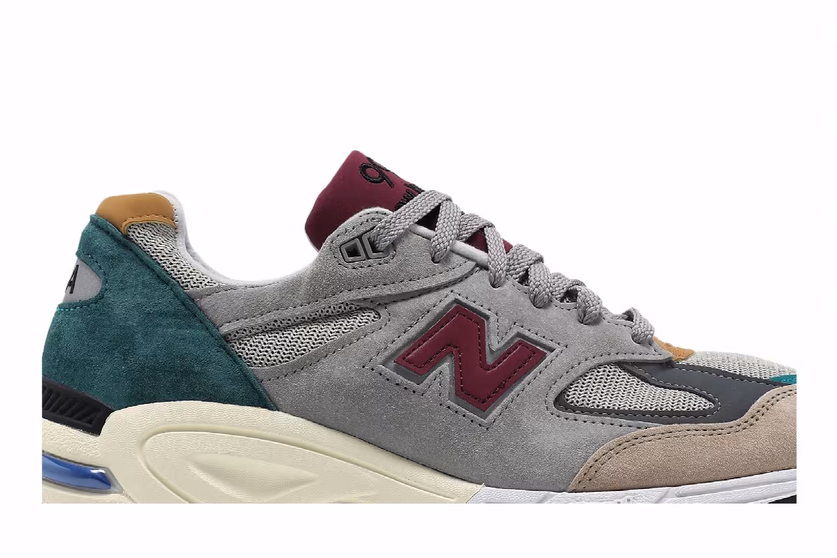New Balance 990v2 Made in USA Grey Multi, view 3
