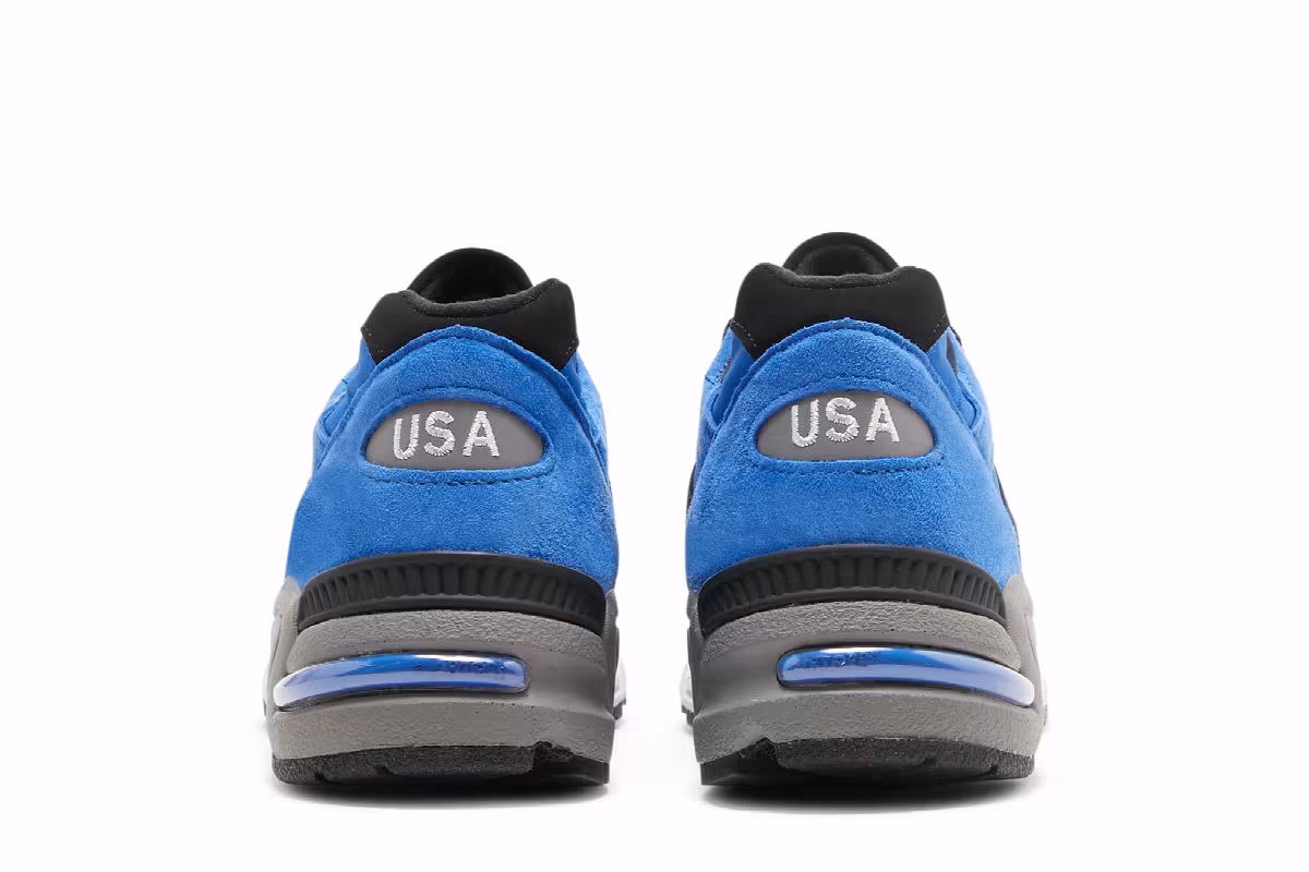 New Balance 990v2 Made in USA Blue Suede, view 7