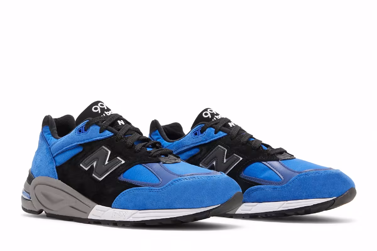 New Balance 990v2 Made in USA Blue Suede, view 9