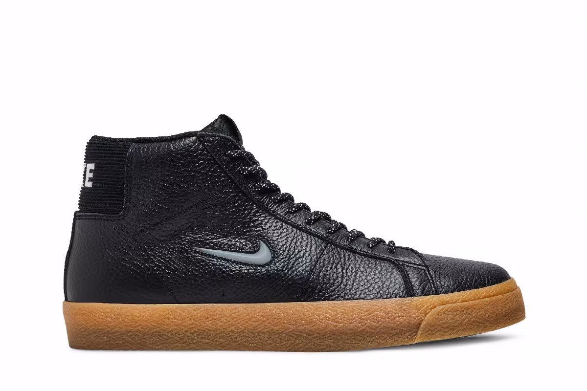 Nike Zoom Blazer Mid Premium SB Black Gum Jewel, view 2