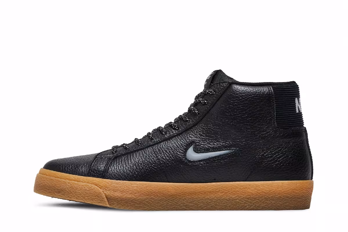 Nike Zoom Blazer Mid Premium SB Black Gum Jewel, view 4