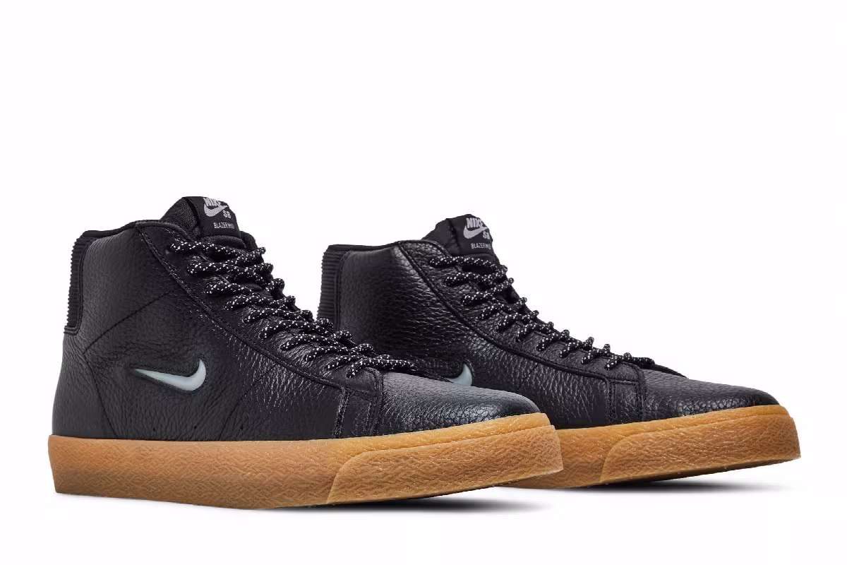 Nike Zoom Blazer Mid Premium SB Black Gum Jewel, view 9