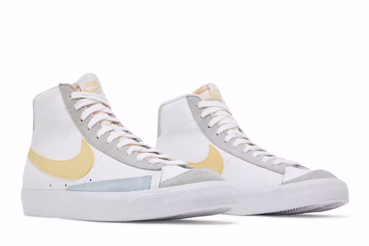 Nike Blazer Mid White Lemon Wash, view 9