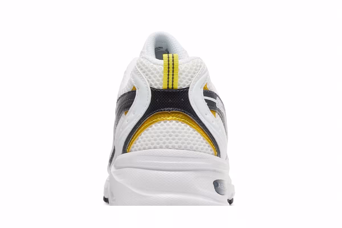 New Balance 530 White Citra Yellow, view 8