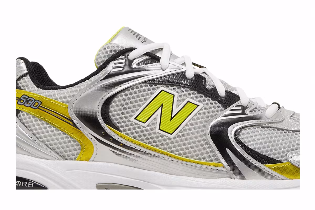 New Balance 530 Silver Yellow, view 3