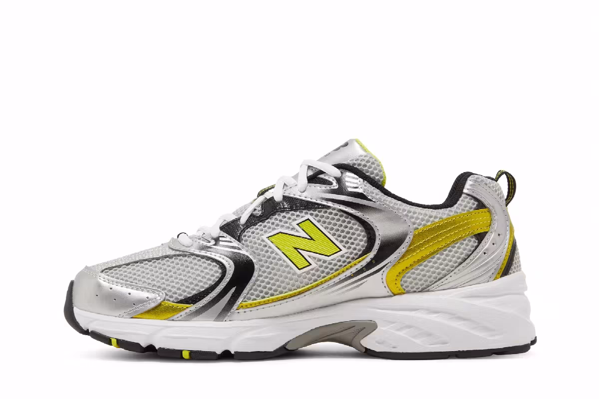 New Balance 530 Silver Yellow, view 4