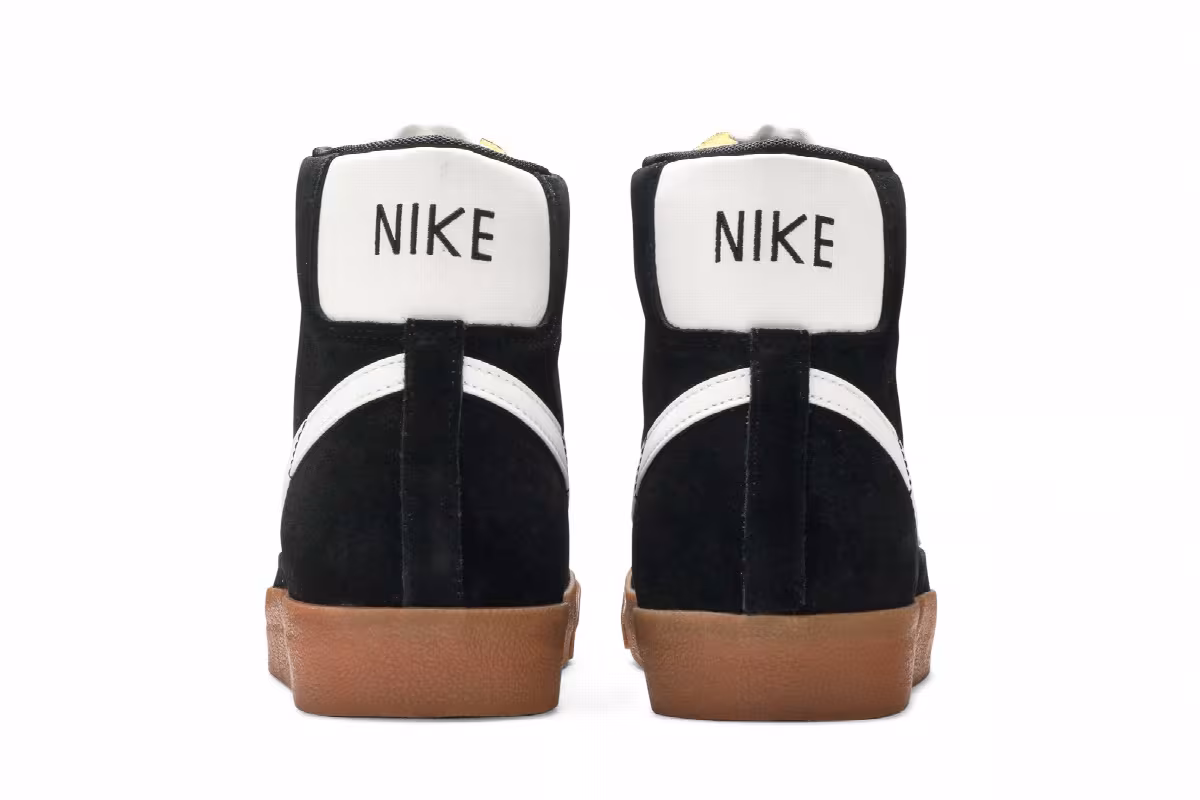 Nike Blazer Mid 77 Suede Black Gum, view 7
