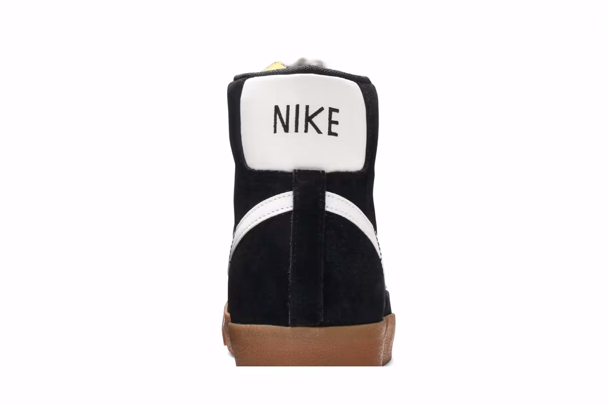 Nike Blazer Mid 77 Suede Black Gum, view 8