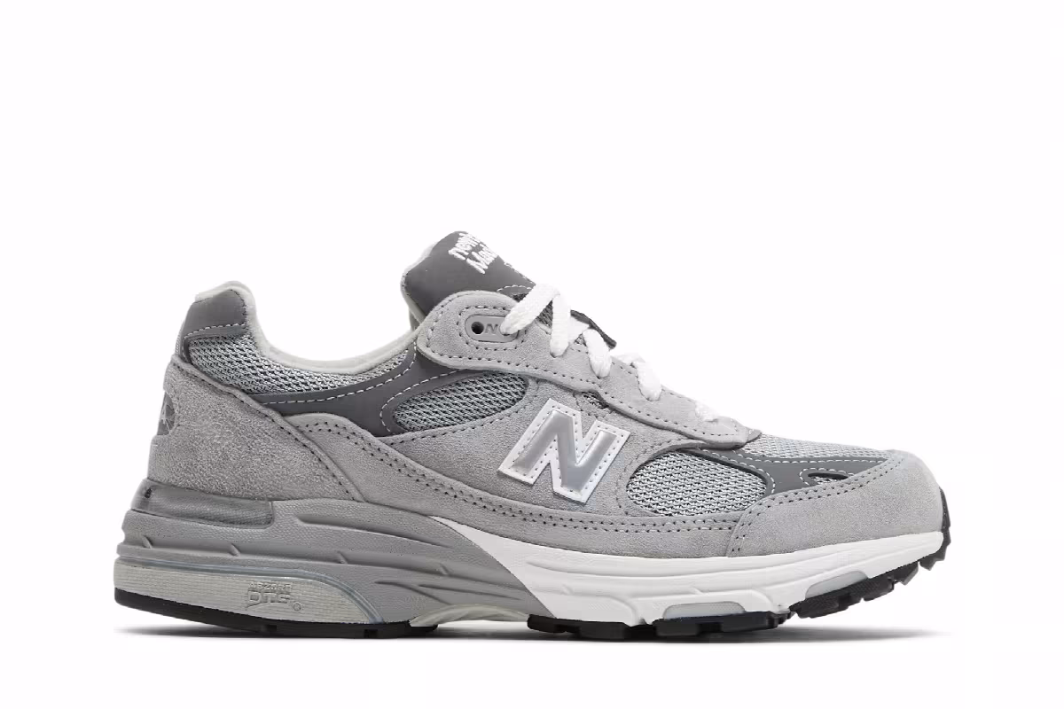New Balance Women's 993 Made In USA Wide Grey, view 2