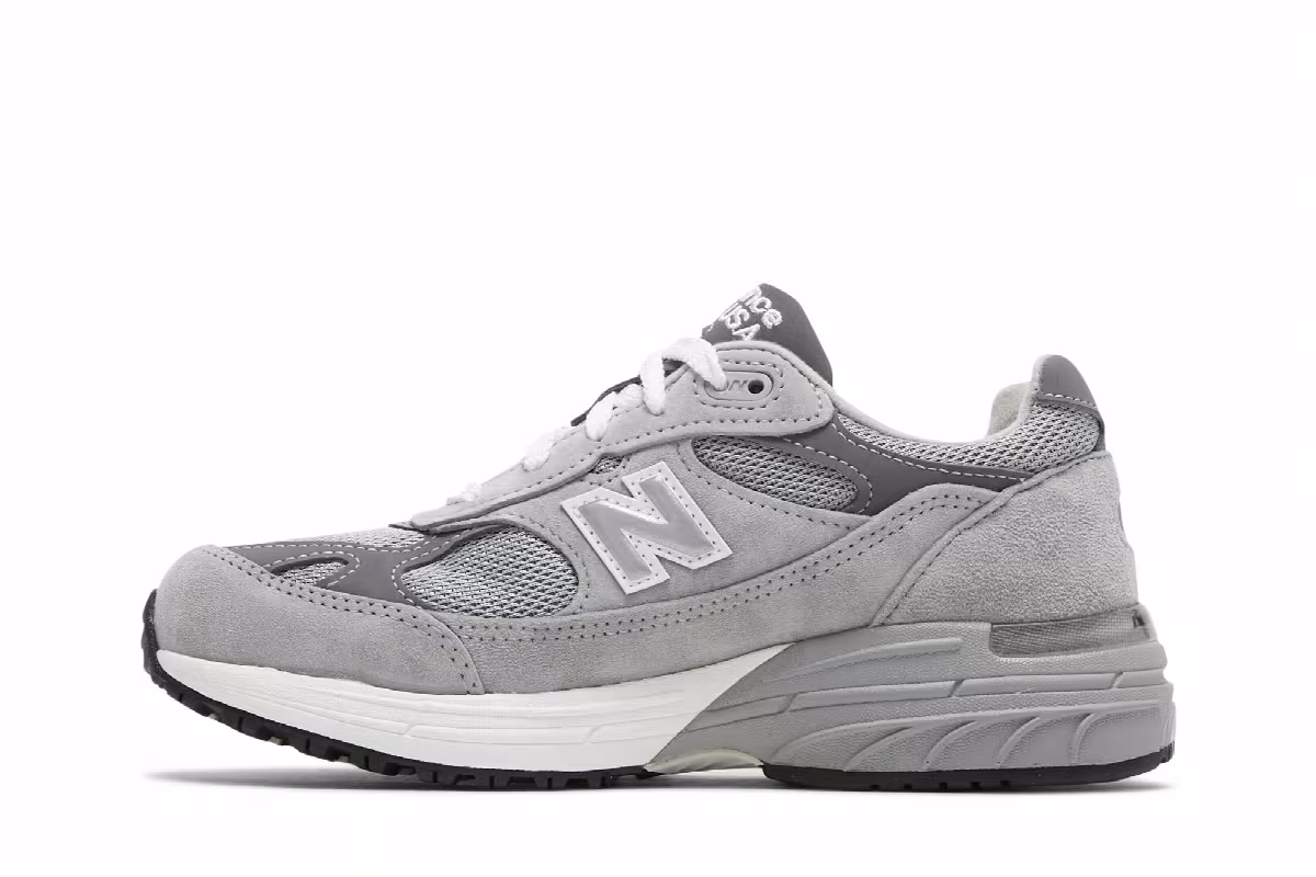 New Balance Women's 993 Made In USA Wide Grey, view 4