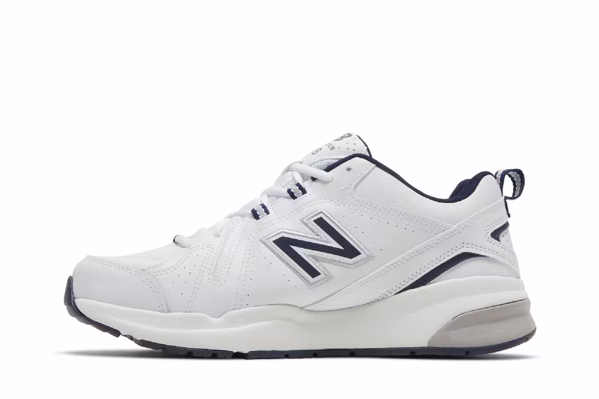 New Balance 608v5 White Navy, view 4