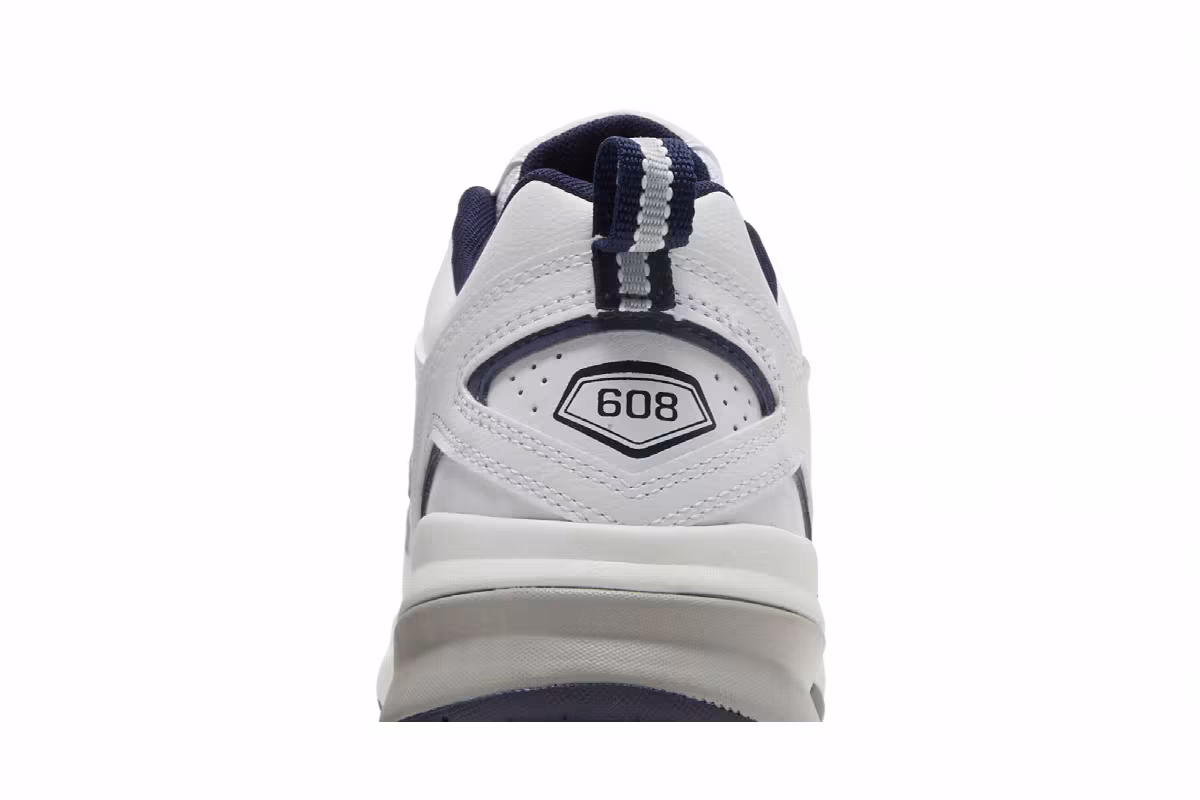New Balance 608v5 White Navy, view 8