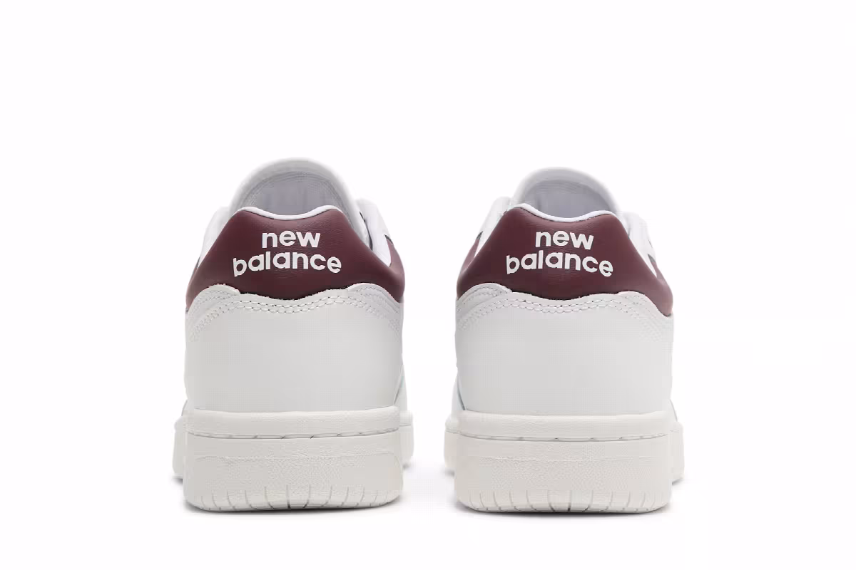 New Balance 480 White Burgundy, view 7