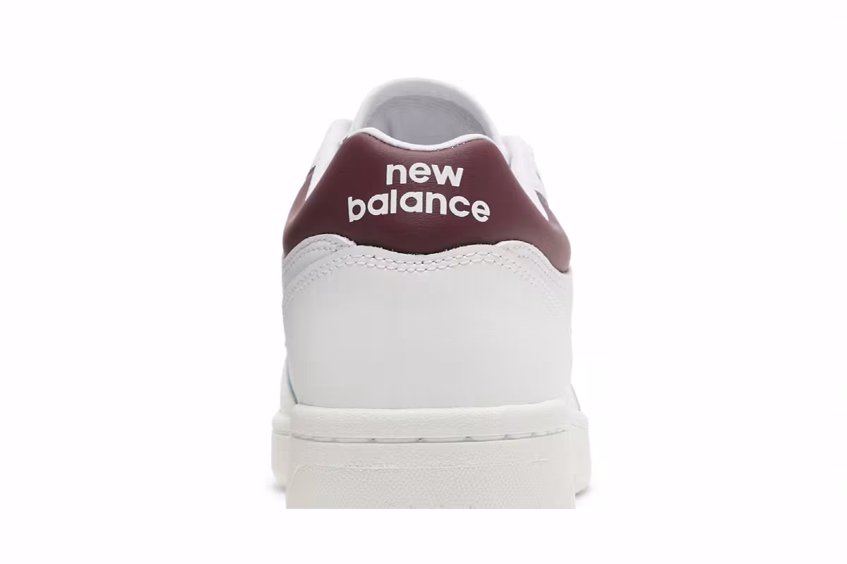 New Balance 480 White Burgundy, view 8