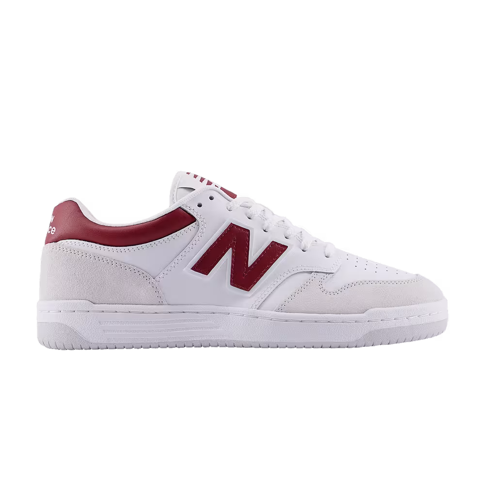 New Balance 480 White Team Red
