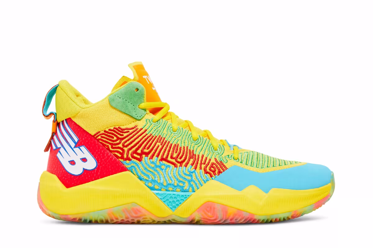 New Balance Two WXY Yellow Teal, view 2