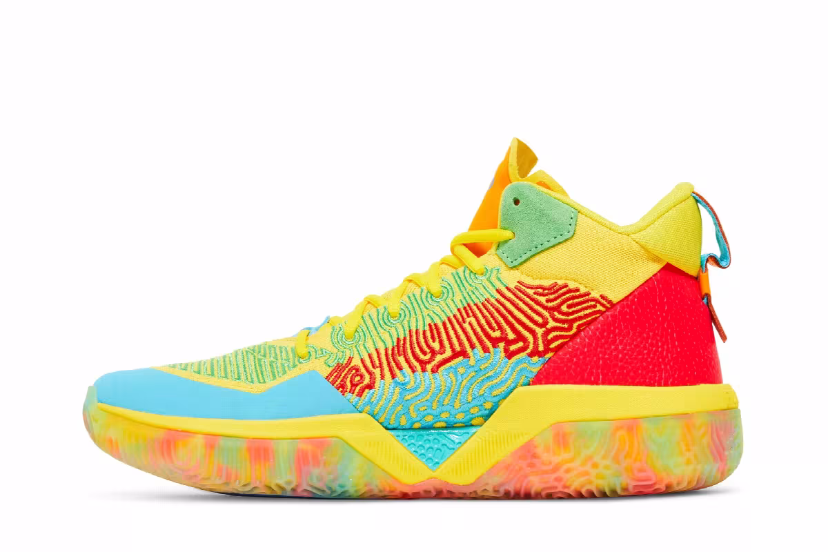 New Balance Two WXY Yellow Teal, view 4