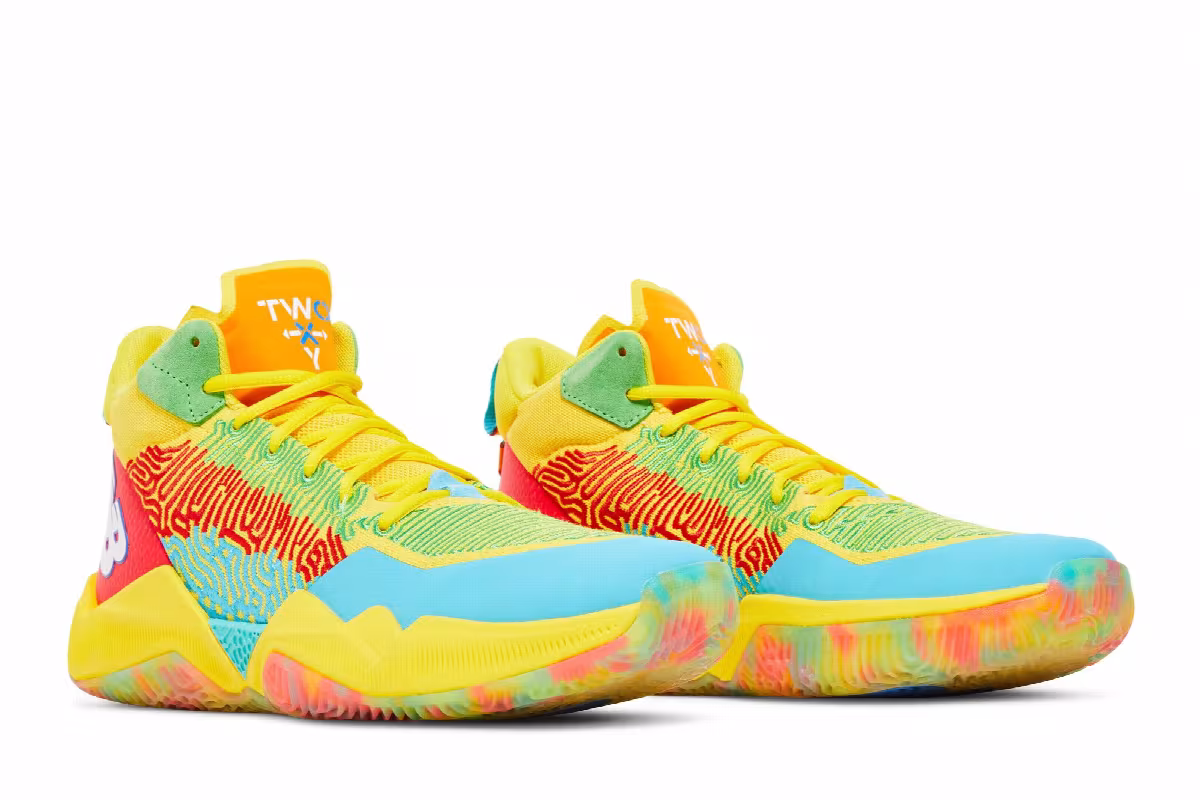 New Balance Two WXY Yellow Teal, view 9