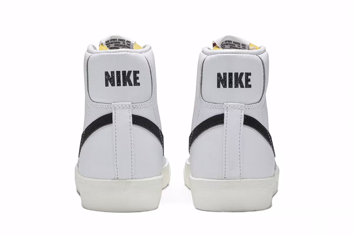 Nike Women's Blazer Mid 77 Vintage White Black, view 7