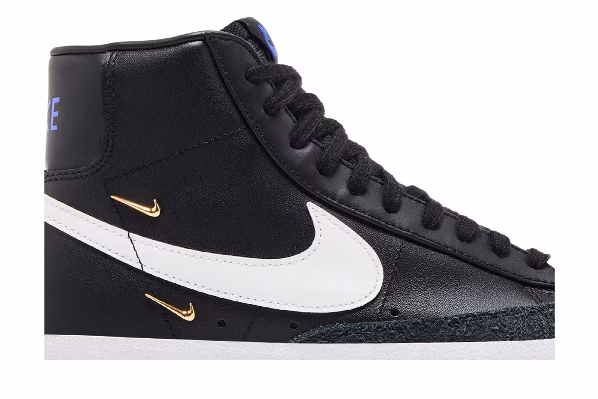 Nike Women's Blazer Mid Sisterhood - Black Metallic Gold, view 3